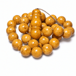 Vintage German Amber Tasbih – 14mm Round Beads مسبحة فاخرة من الكهرمان الألماني العتيق – خرز دائري بقياس 14 مم - Image 2